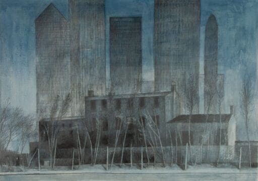 Coal and Fish Fictional Future, Anne Howeson artist, pencil and gouache, 2008